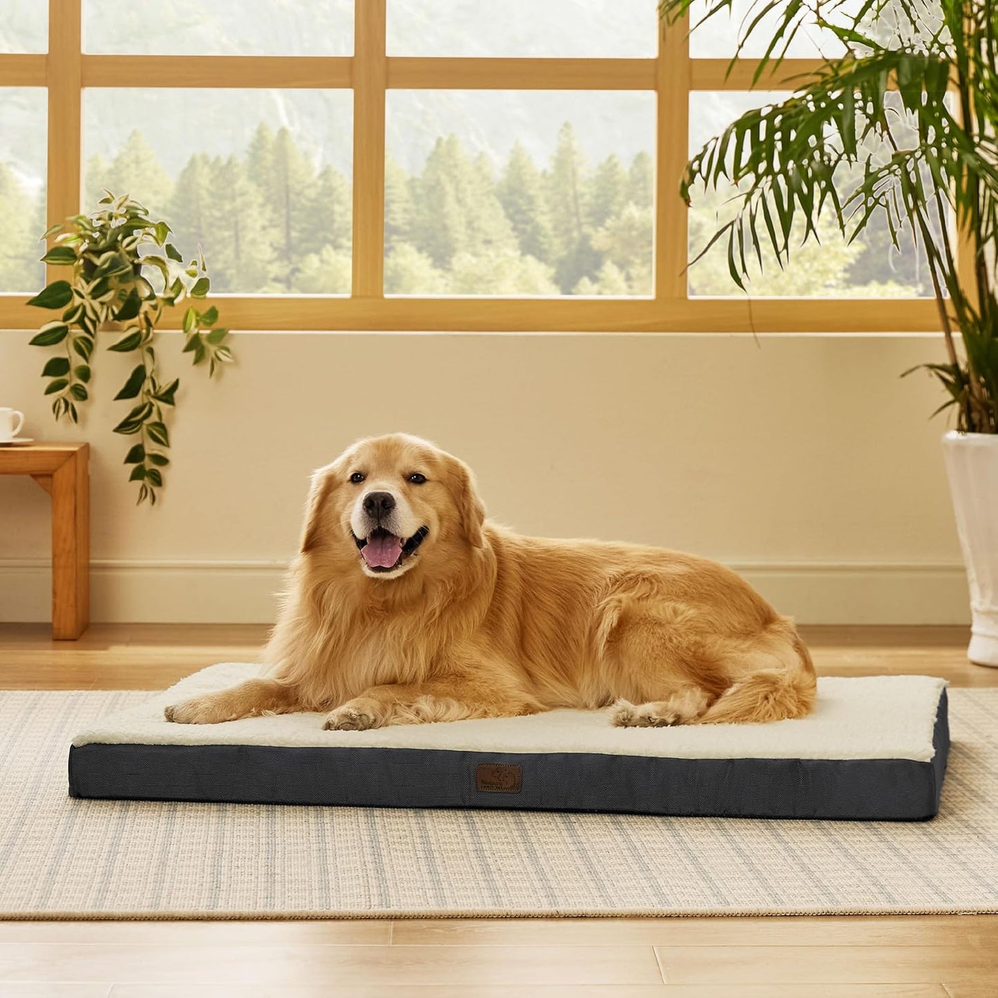 Bedsure XL Orthopedic Dog Bed - Comfy Extra Large Pet Bed with Removable Washable Cover & Egg Crate Foam for Dogs up to 100 Lbs