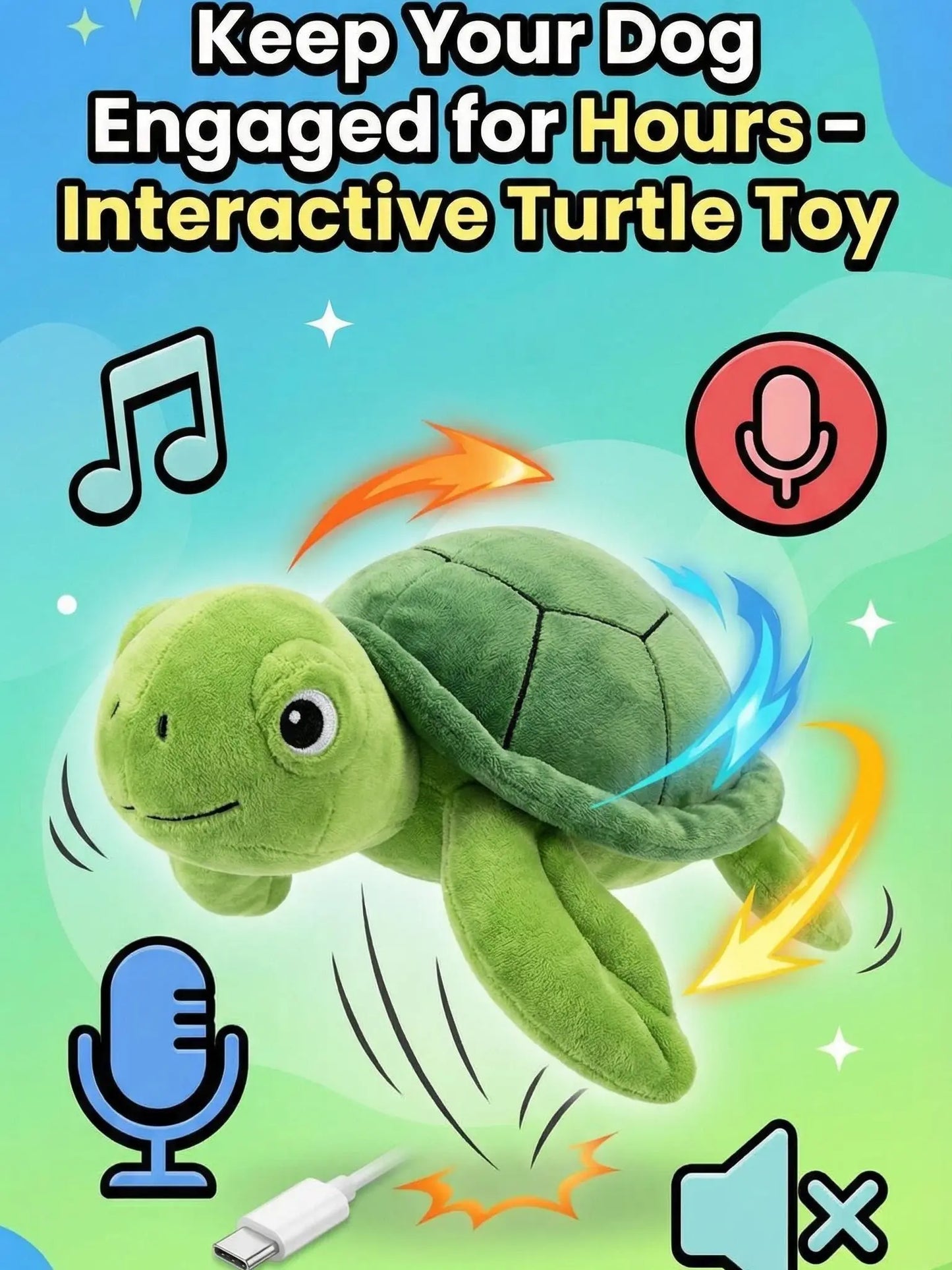 Interactive Motion-Activated Dog Ball – USB Rechargeable Squeaky Toy for All Dog Sizes, Perfect for Indoor & Outdoor Play!