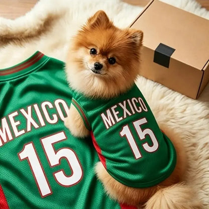 Cute & Comfy Pet Sports Jersey - Lightweight Mesh Vest for Dogs & Cats, Perfect for Game Day, Parties, and Walks!