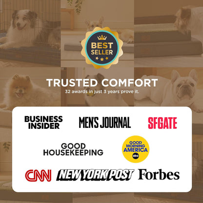 Bedsure XL Orthopedic Dog Bed - Comfy Extra Large Pet Bed with Removable Washable Cover & Egg Crate Foam for Dogs up to 100 Lbs