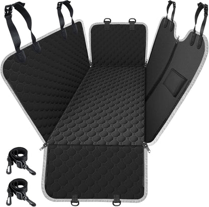 Ultimate 2026 Heavy Duty Waterproof Dog Car Seat Cover - Scratch-Resistant Hammock for Sedans, Trucks & SUVs - Standard Black Protection for Your Furry Friend