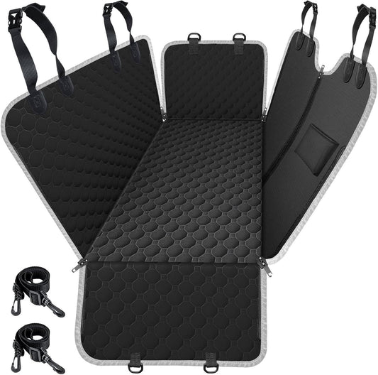 Ultimate 2026 Heavy Duty Waterproof Dog Car Seat Cover - Scratch-Resistant Hammock for Sedans, Trucks & SUVs - Standard Black Protection for Your Furry Friend