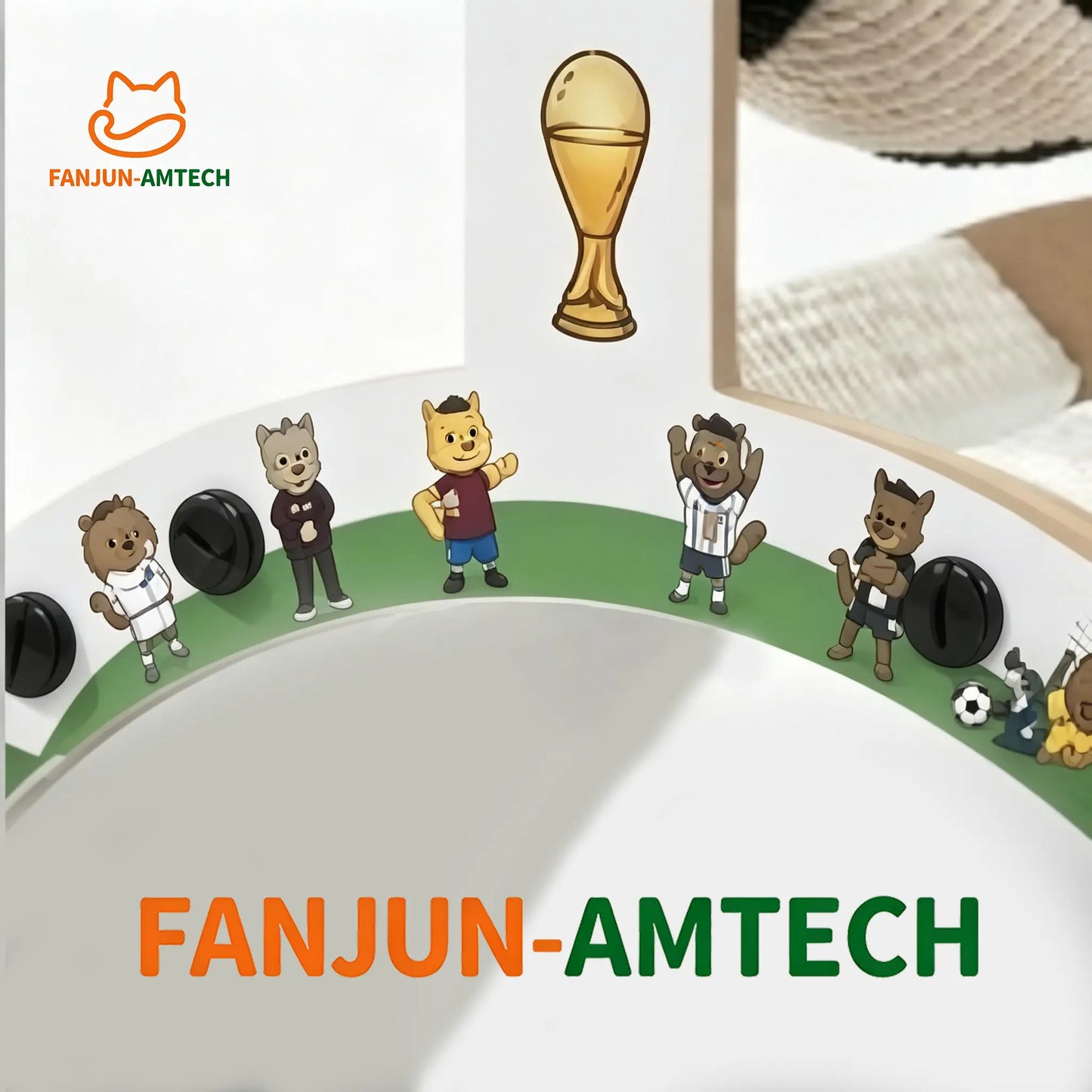 Durable Soccer Ball Cat Scratching Post - Upgraded Corrugated Cardboard Arch Bridge for Fun Indoor Play!