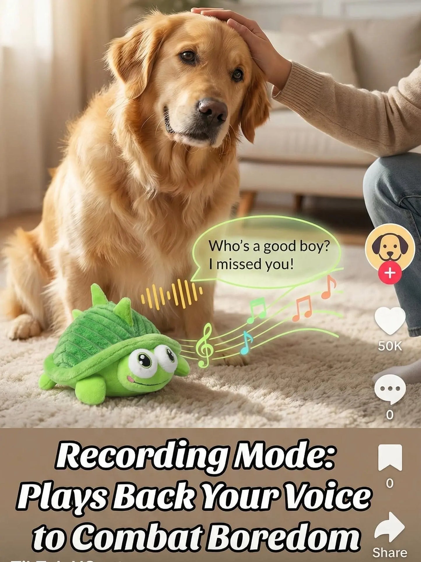 Interactive Motion-Activated Dog Ball – USB Rechargeable Squeaky Toy for All Dog Sizes, Perfect for Indoor & Outdoor Play!