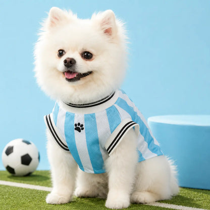 Cute & Comfy Pet Sports Jersey - Lightweight Mesh Vest for Dogs & Cats, Perfect for Game Day, Parties, and Walks!