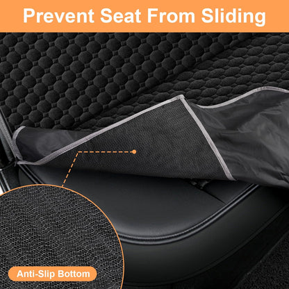 Ultimate 2026 Heavy Duty Waterproof Dog Car Seat Cover - Scratch-Resistant Hammock for Sedans, Trucks & SUVs - Standard Black Protection for Your Furry Friend