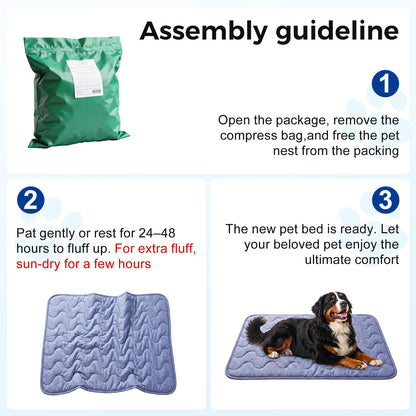 Premium Dog Cooling Pad - Thin & Thick Options, Q-MAX>0.4, Washable, No Gel/Electric, Non-Slip Nylon, Stylish Geometric & Classic Designs, Perfect for Outdoor & Tile Use, Ideal Summer Crate Bed for Large Dogs