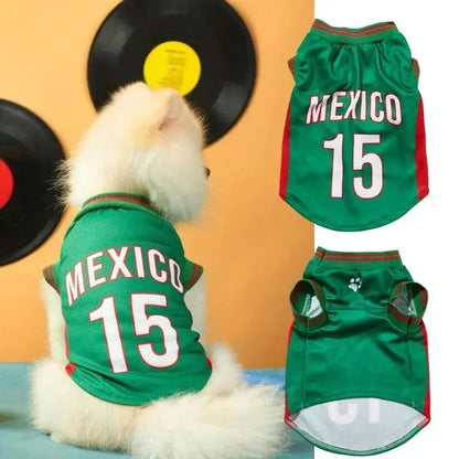 Cute & Comfy Pet Sports Jersey - Lightweight Mesh Vest for Dogs & Cats, Perfect for Game Day, Parties, and Walks!