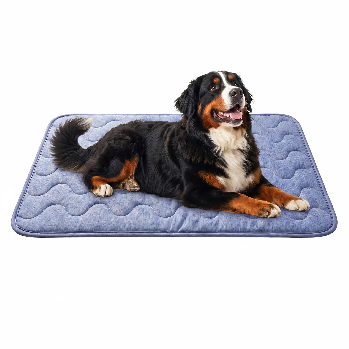 Premium Dog Cooling Pad - Thin & Thick Options, Q-MAX>0.4, Washable, No Gel/Electric, Non-Slip Nylon, Stylish Geometric & Classic Designs, Perfect for Outdoor & Tile Use, Ideal Summer Crate Bed for Large Dogs